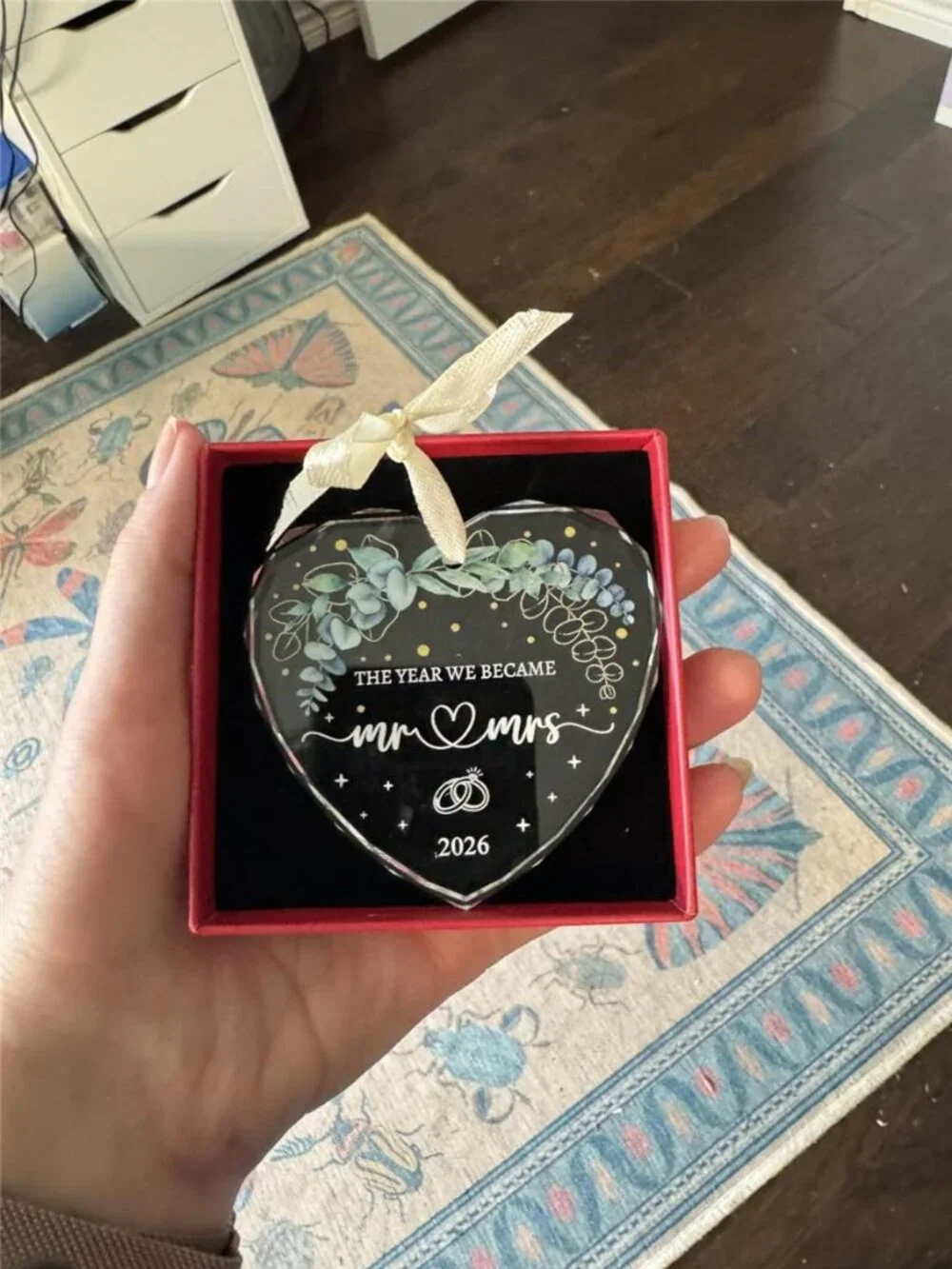 Wedding Gifts, Crystal Glass Mr and Mrs Gift Bridal Shower Gifts, Just Married